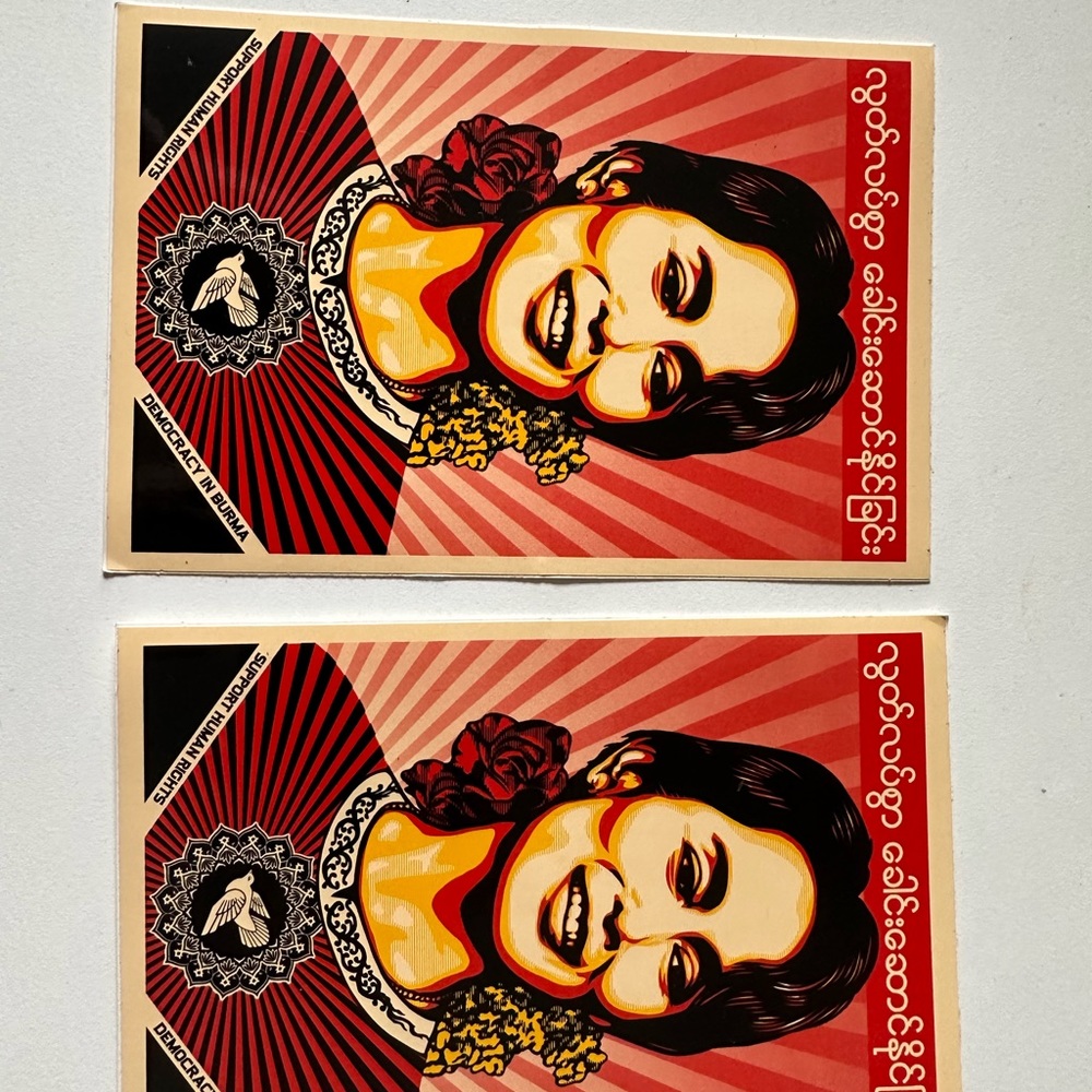 OBEY - large stickers. See photos.